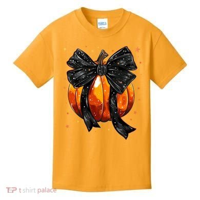 Cute Fall Autumn Halloween Pumpkin Kids T-Shirt