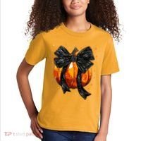 Cute Fall Autumn Halloween Pumpkin Kids T-Shirt thumb 2