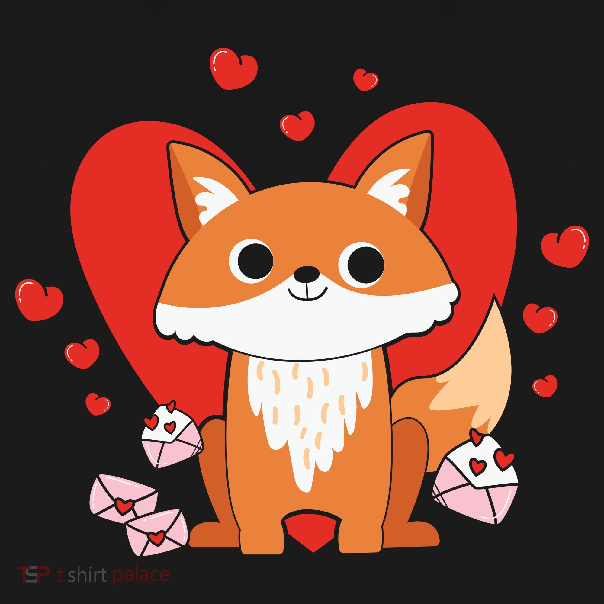 Cute Fox Animal Valentine Gift For Valentine Day Sweatshirt