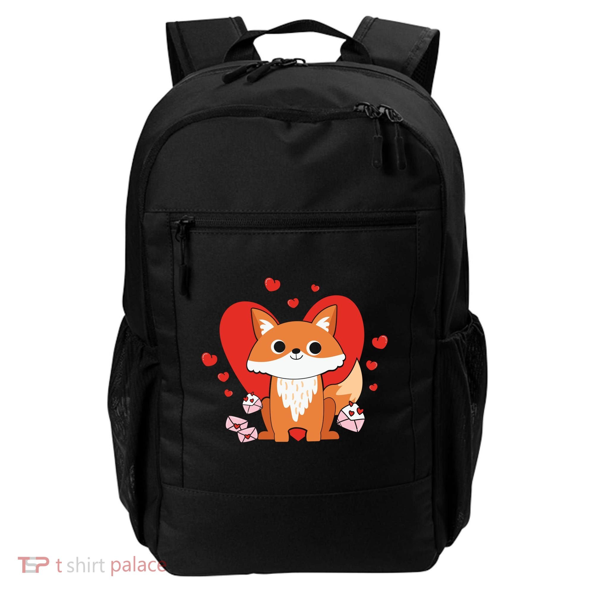 Cute Fox Animal Valentine Gift For Valentine Day Backpack