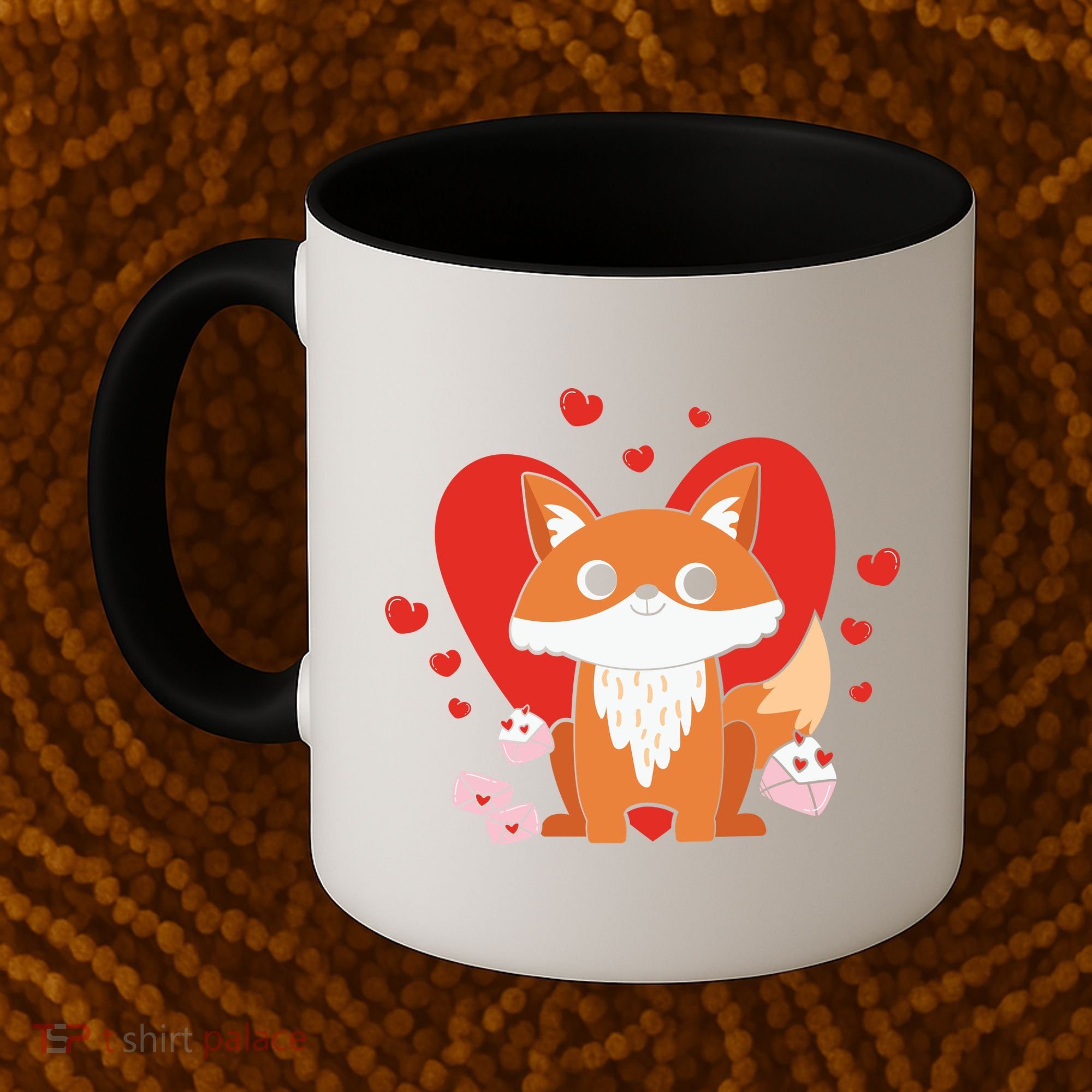 Cute Fox Animal Valentine Gift For Valentine Day Coffee Mug