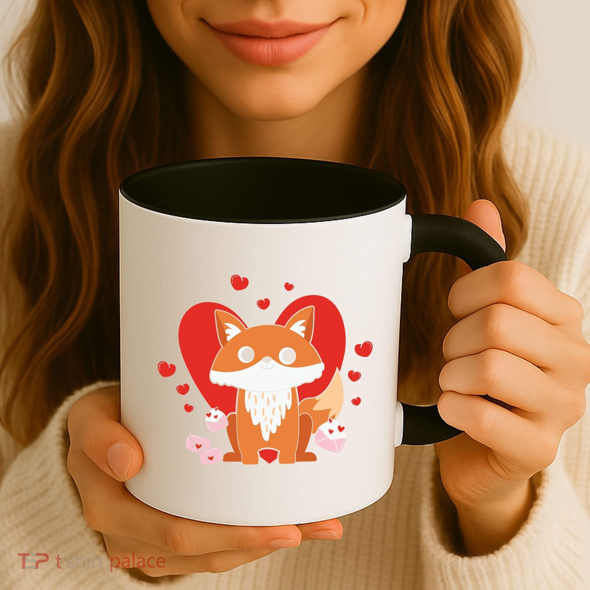 Cute Fox Animal Valentine Gift For Valentine Day Coffee Mug