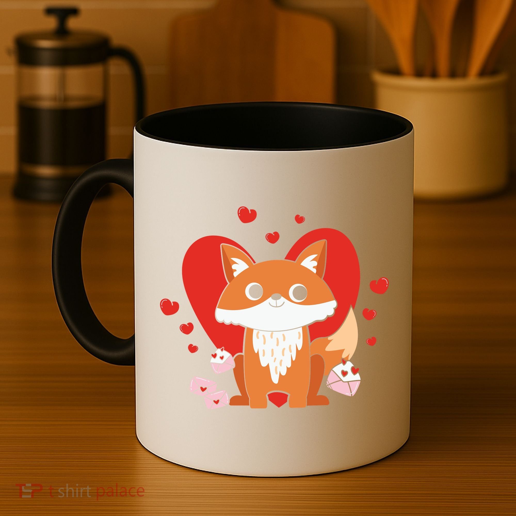 Cute Fox Animal Valentine Gift For Valentine Day Coffee Mug