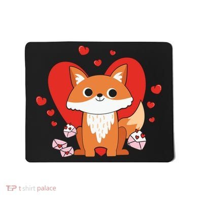 Cute Fox Animal Valentine Gift For Valentine Day Mousepad