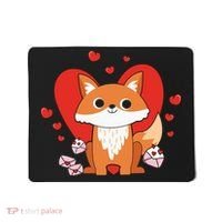 Cute Fox Animal Valentine Gift For Valentine Day Mousepad thumb 0
