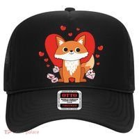 Cute Fox Animal Valentine Gift For Valentine Day Hat thumb 0