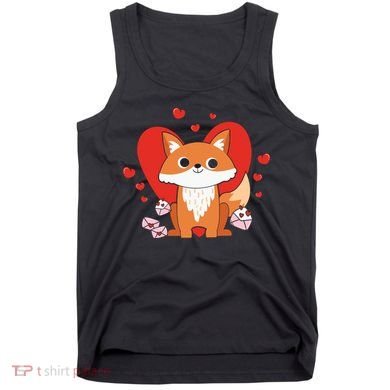 Cute Fox Animal Valentine Gift For Valentine Day Tank Top