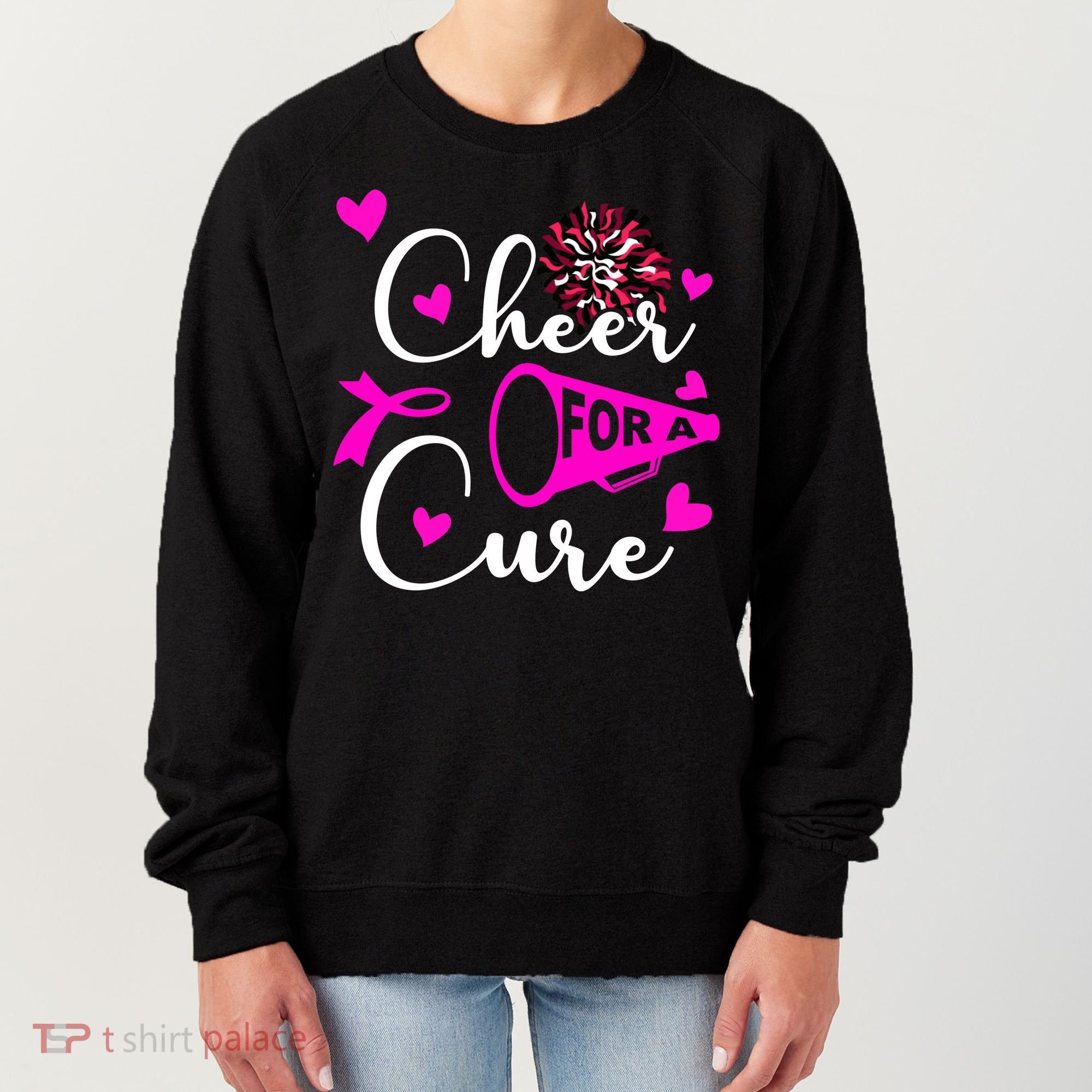 Cheer For A Cure Breast Cancer Awareness Women's Sweatshirt