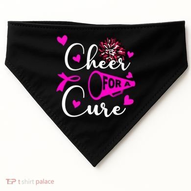 Cheer For A Cure Breast Cancer Awareness USA-Made Doggie Bandana