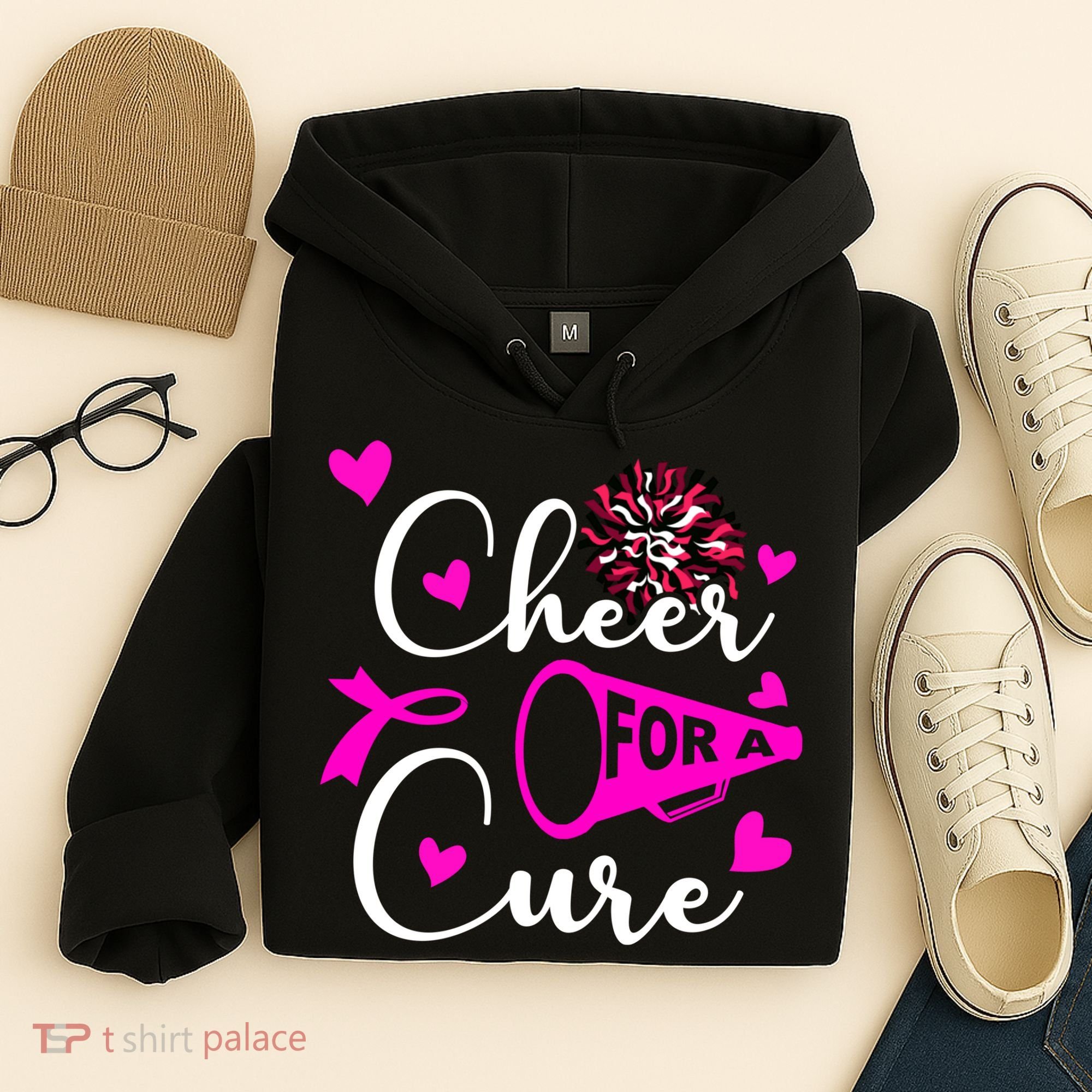 Cheer For A Cure Breast Cancer Awareness Hoodie