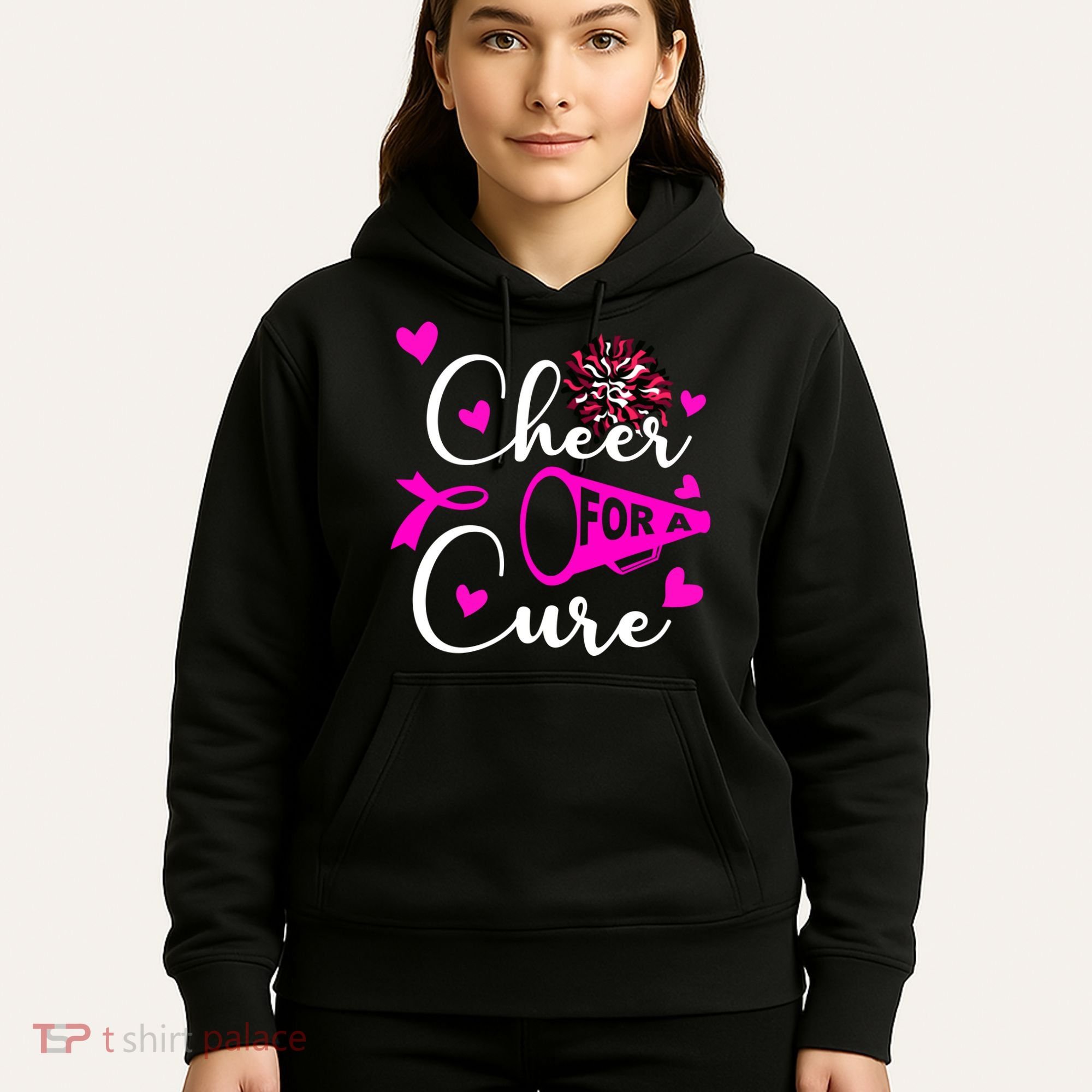 Cheer For A Cure Breast Cancer Awareness Hoodie
