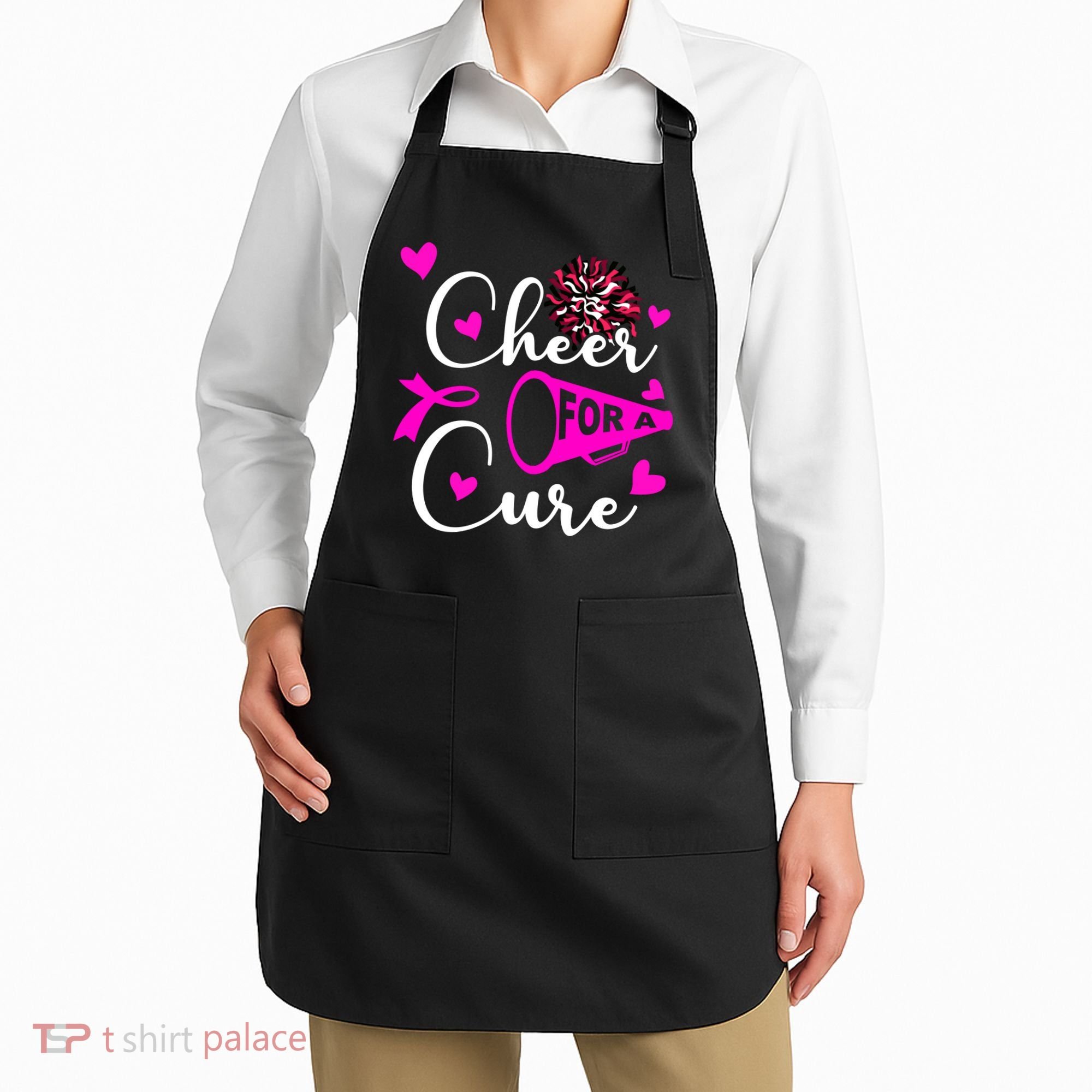Cheer For A Cure Breast Cancer Awareness Apron