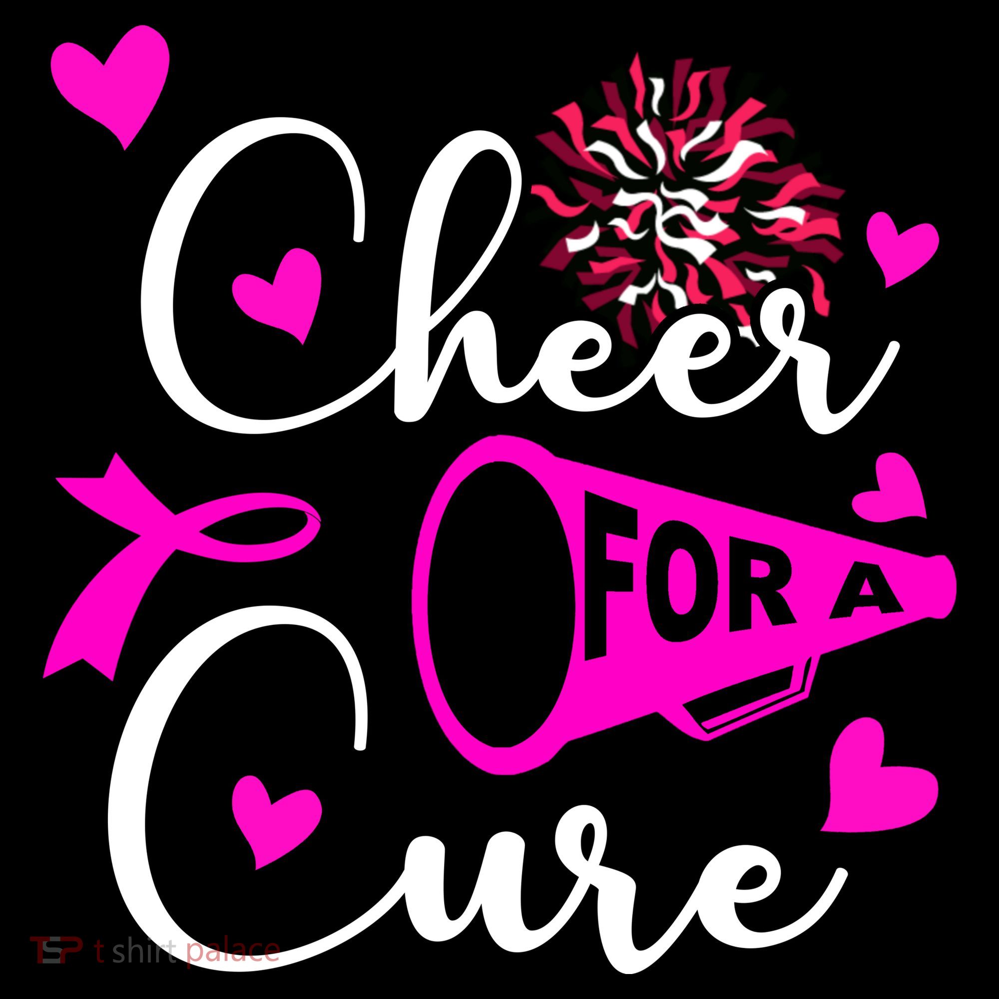 Cheer For A Cure Breast Cancer Awareness T-Shirt