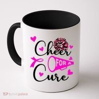 Cheer For A Cure Breast Cancer Awareness Coffee Mug thumb 0