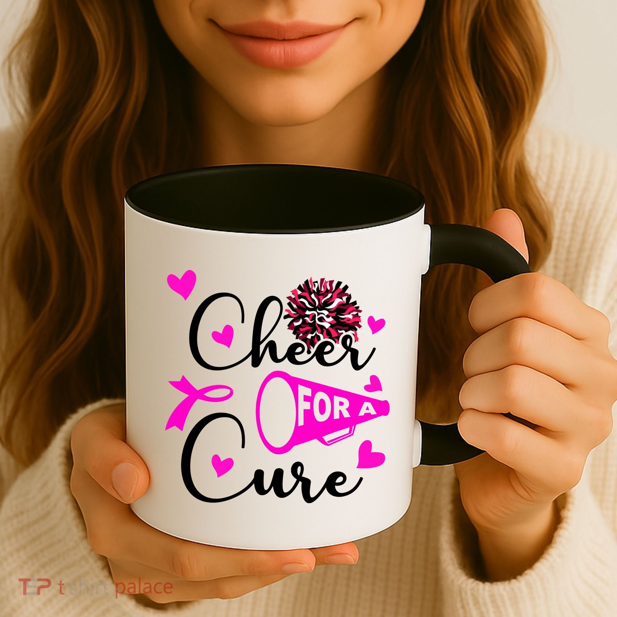Cheer For A Cure Breast Cancer Awareness Coffee Mug