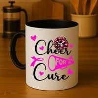 Cheer For A Cure Breast Cancer Awareness Coffee Mug thumb 4