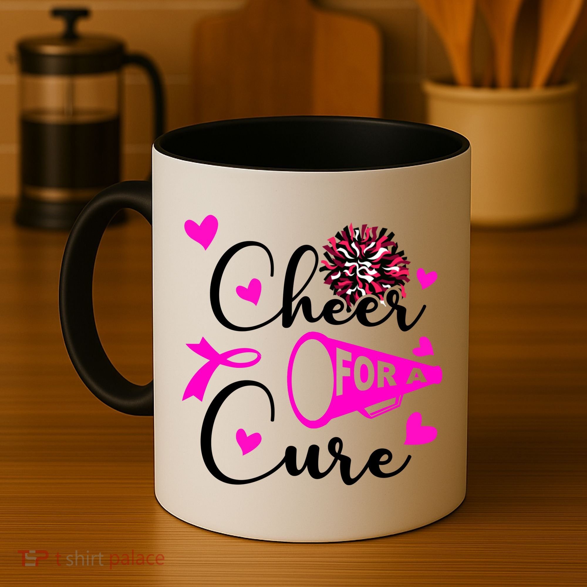 Cheer For A Cure Breast Cancer Awareness Coffee Mug