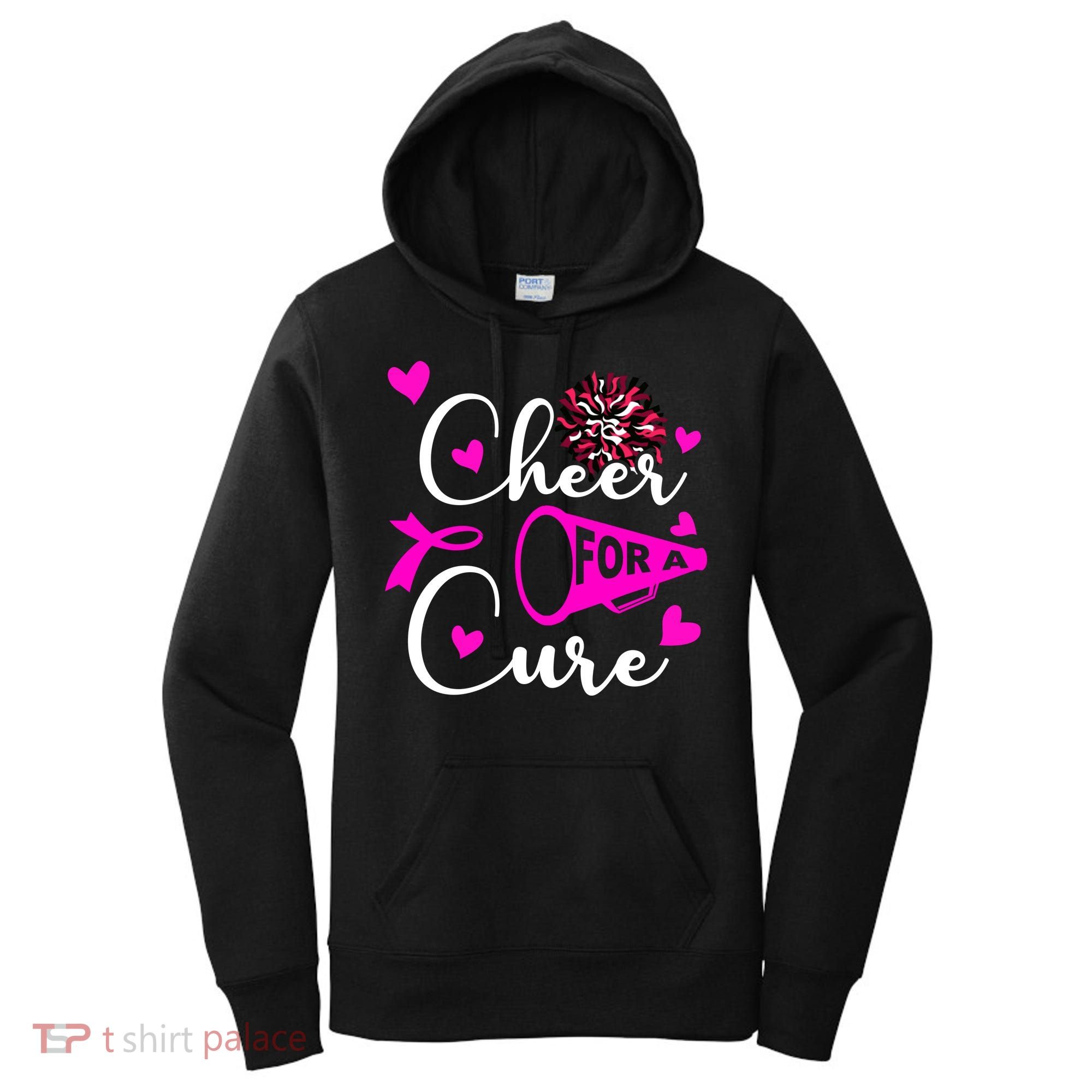 Cheer For A Cure Breast Cancer Awareness Women's Hoodie
