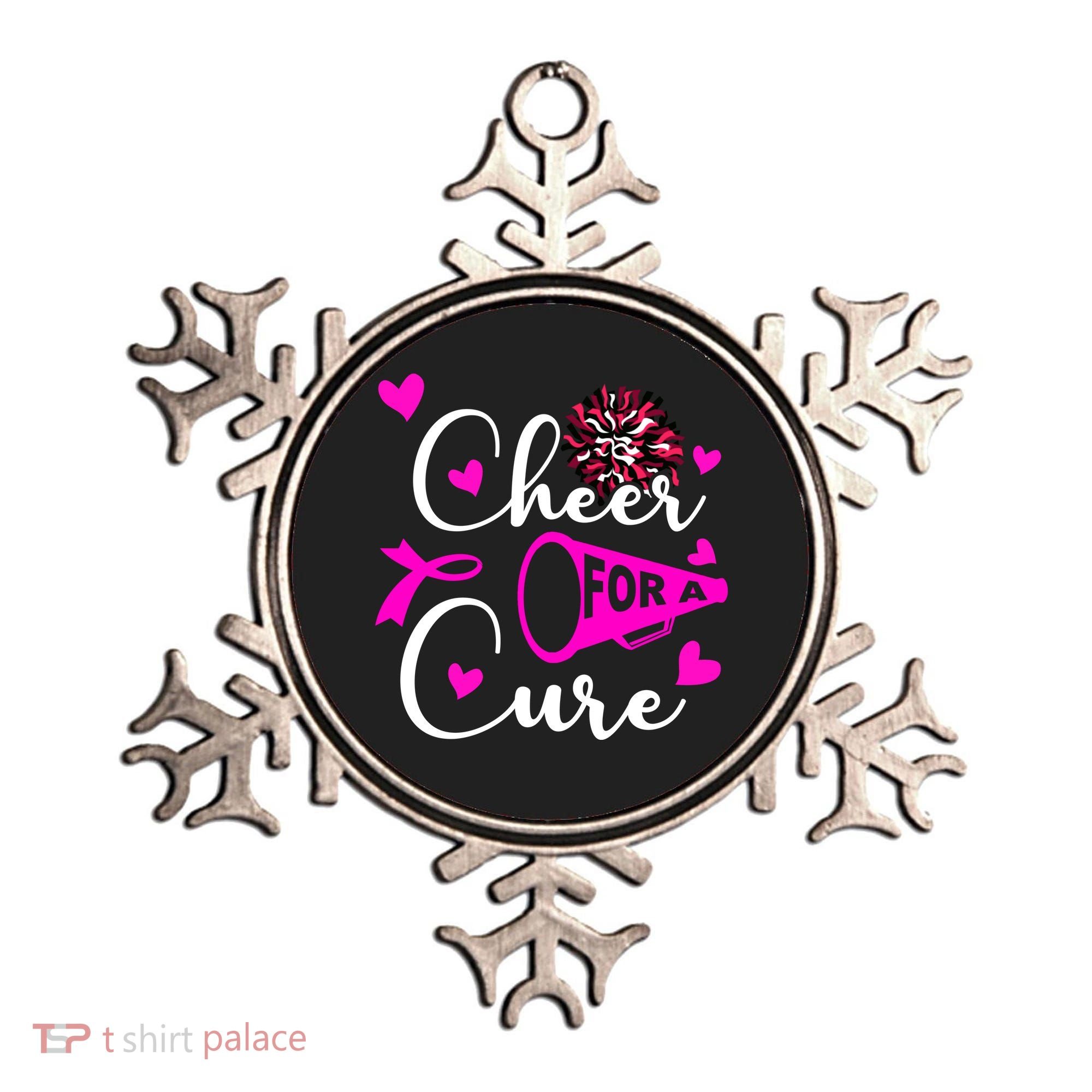 Cheer For A Cure Breast Cancer Awareness Ornament
