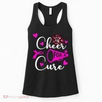Cheer For A Cure Breast Cancer Awareness Women's Tank Top thumb 0