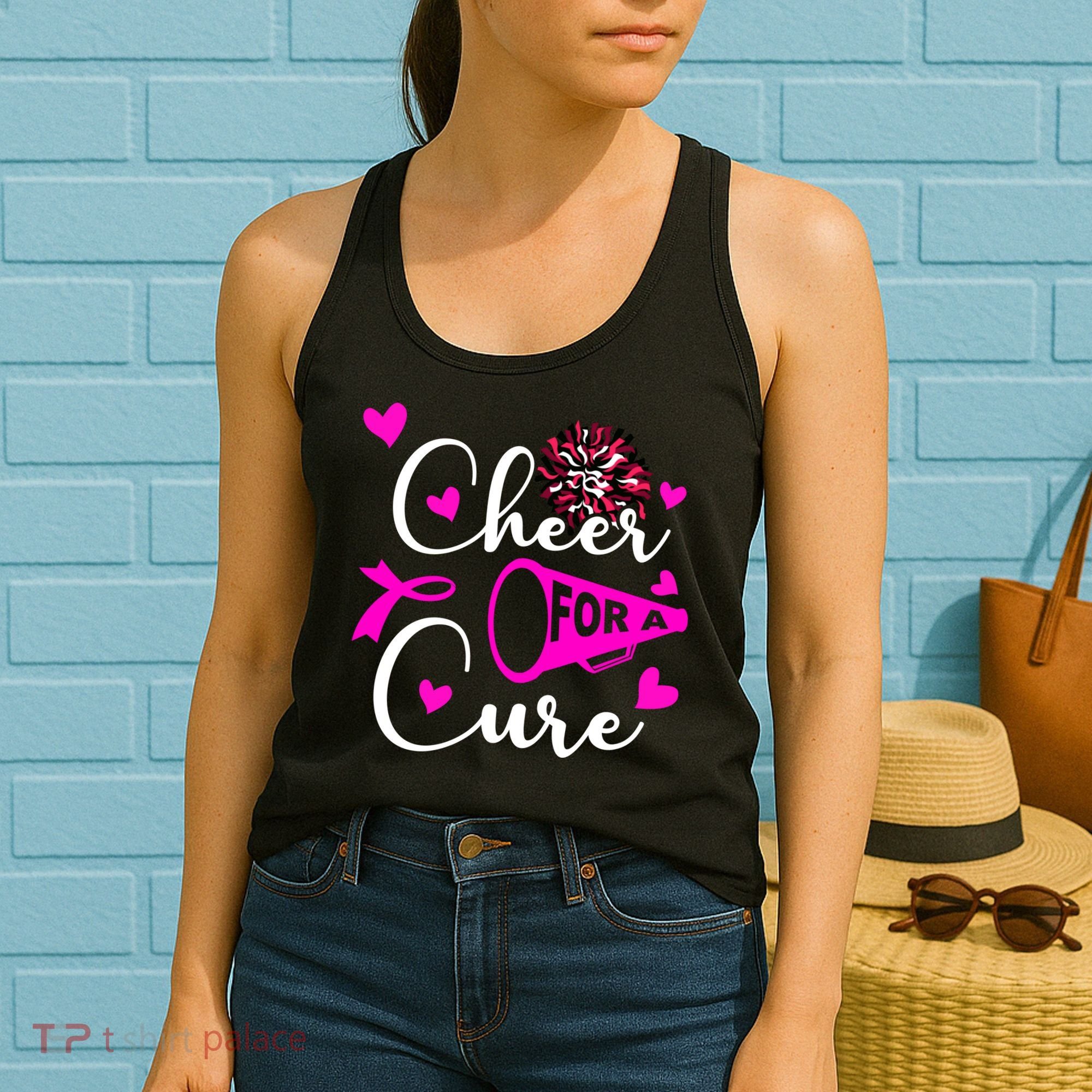 Cheer For A Cure Breast Cancer Awareness Women's Tank Top