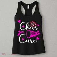 Cheer For A Cure Breast Cancer Awareness Women's Tank Top thumb 3