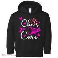 Cheer For A Cure Breast Cancer Awareness Toddler Hoodie thumb 0