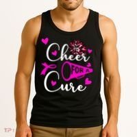 Cheer For A Cure Breast Cancer Awareness Tank Top thumb 3