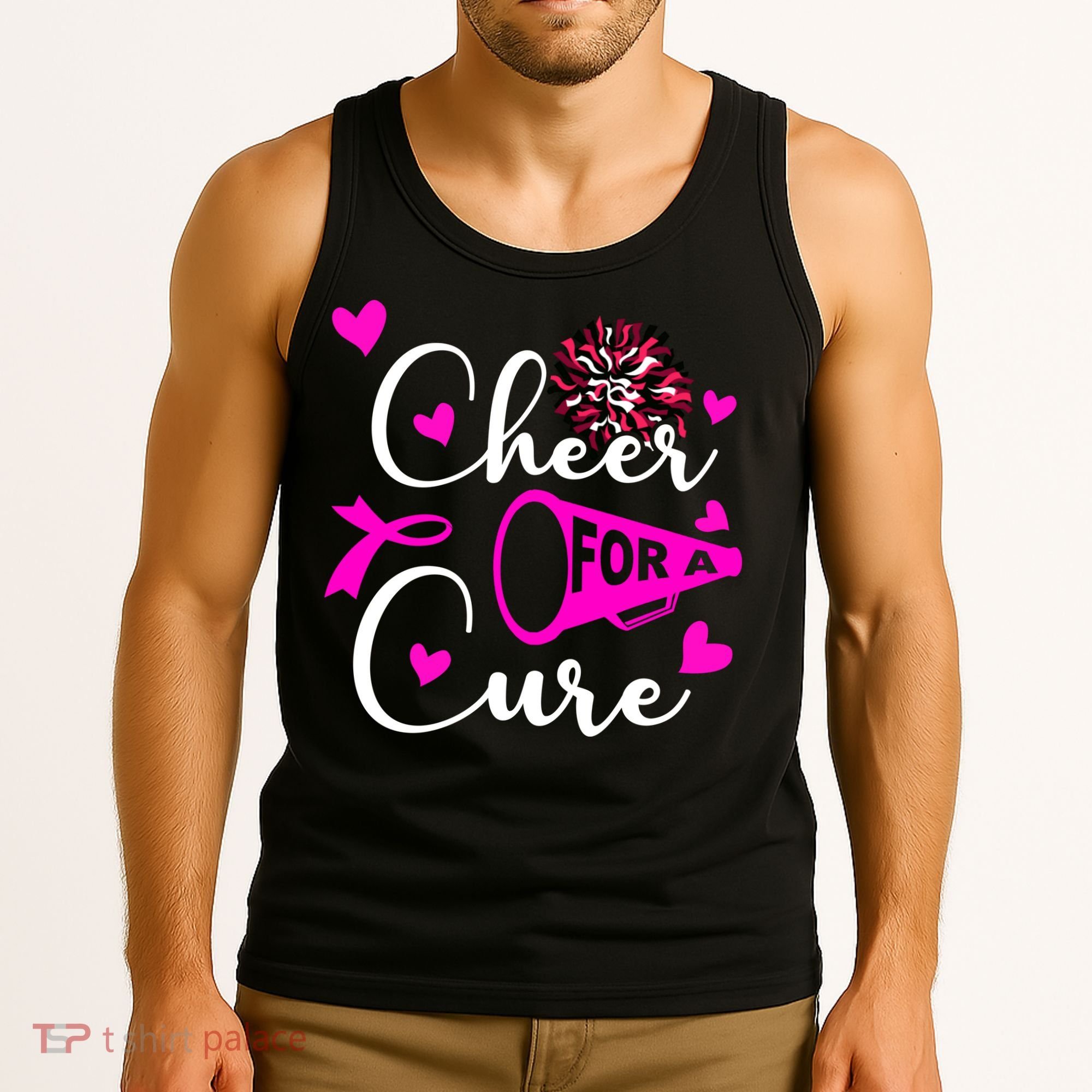 Cheer For A Cure Breast Cancer Awareness Tank Top
