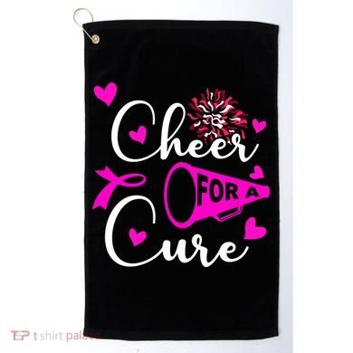 Cheer For A Cure Breast Cancer Awareness Golf Towel