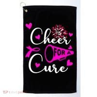 Cheer For A Cure Breast Cancer Awareness Golf Towel thumb 0