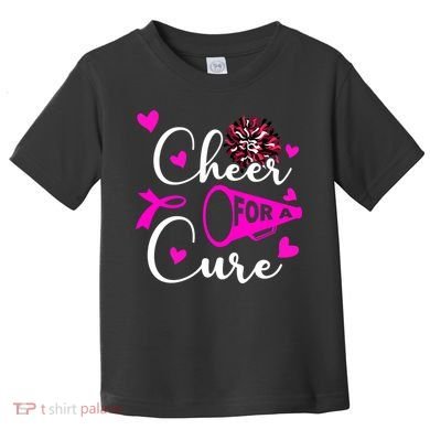 Cheer For A Cure Breast Cancer Awareness Toddler T-Shirt