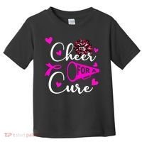 Cheer For A Cure Breast Cancer Awareness Toddler T-Shirt thumb 0