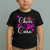 Cheer For A Cure Breast Cancer Awareness Toddler T-Shirt thumb 2