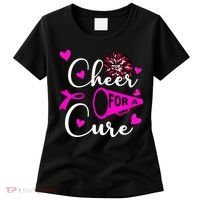 Cheer For A Cure Breast Cancer Awareness Women's T-Shirt thumb 0