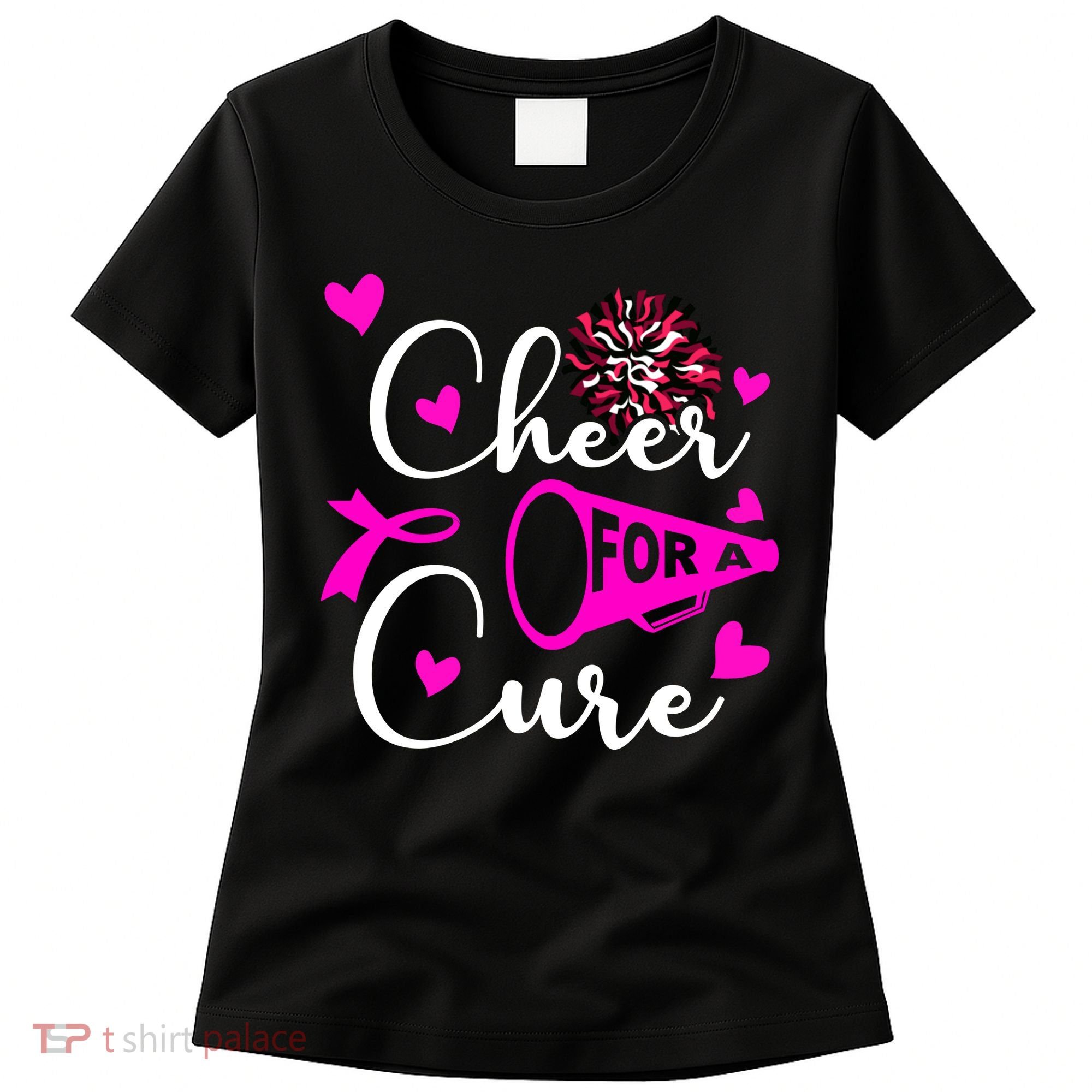Cheer For A Cure Breast Cancer Awareness Women's T-Shirt