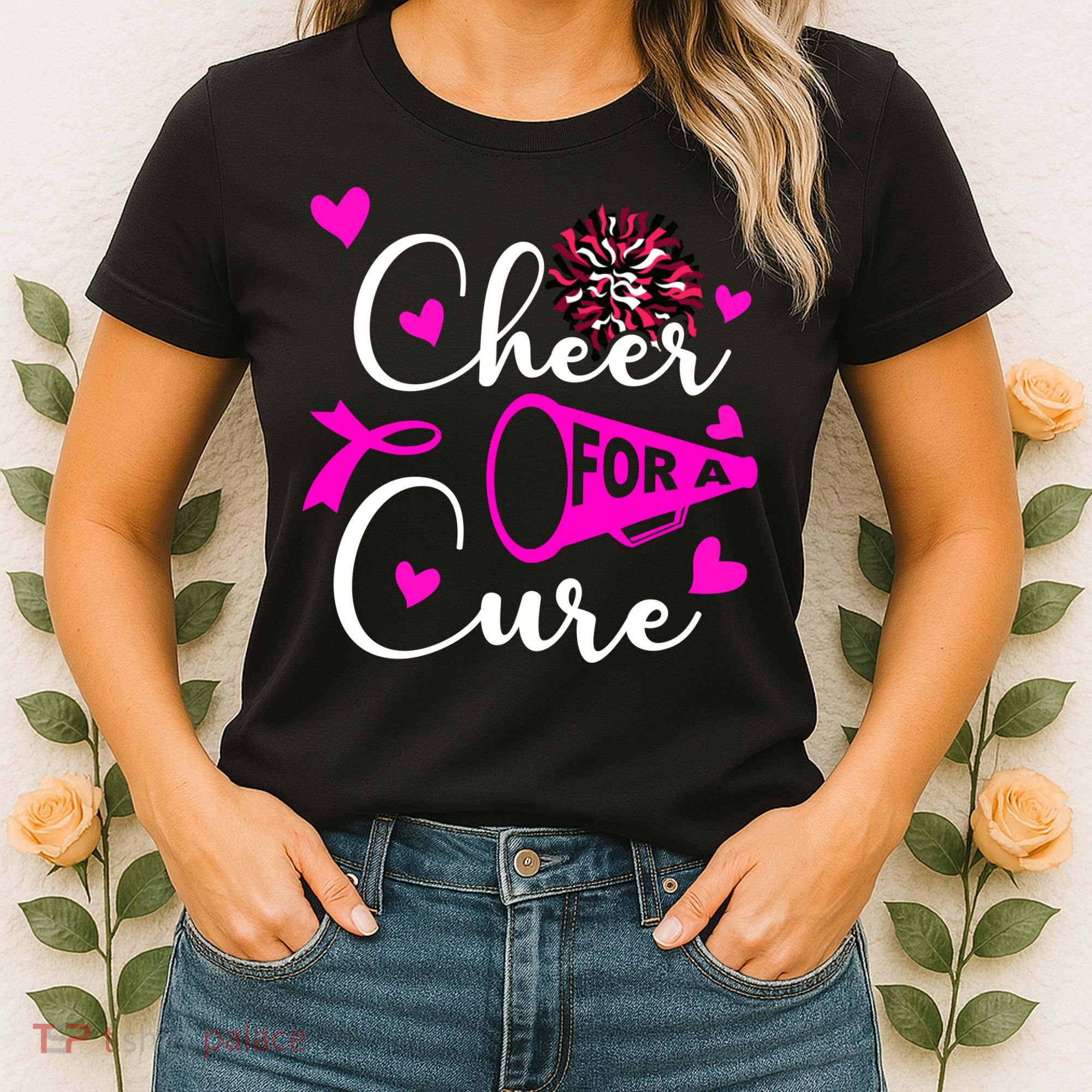 Cheer For A Cure Breast Cancer Awareness Women's T-Shirt
