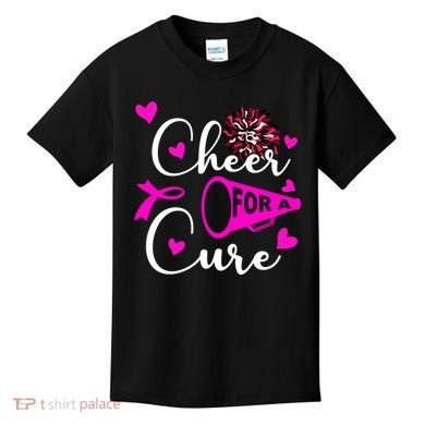 Cheer For A Cure Breast Cancer Awareness Kids T-Shirt