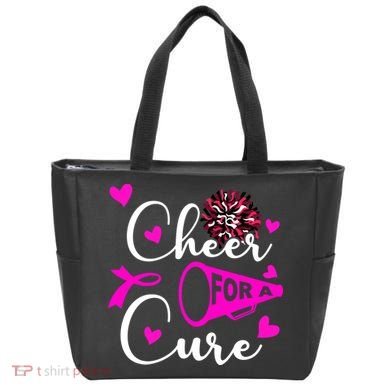 Cheer For A Cure Breast Cancer Awareness Tote Bag