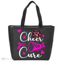 Cheer For A Cure Breast Cancer Awareness Tote Bag thumb 0