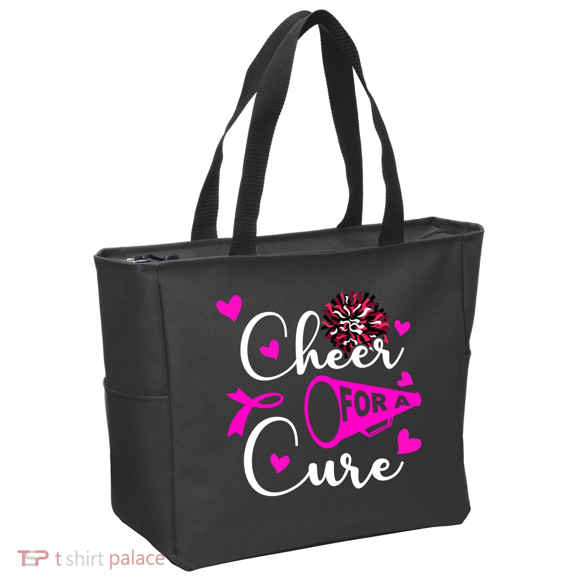 Cheer For A Cure Breast Cancer Awareness Tote Bag