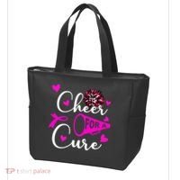 Cheer For A Cure Breast Cancer Awareness Tote Bag thumb 3