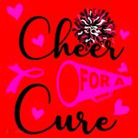 Cheer For A Cure Breast Cancer Awareness Santa Hat thumb 1