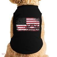 Crab Fisherman American Flag 4th of July Crabbing Doggie Tank thumb 0