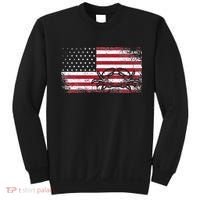 Crab Fisherman American Flag 4th of July Crabbing Sweatshirt thumb 0