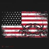 Crab Fisherman American Flag 4th of July Crabbing Sweatshirt thumb 3