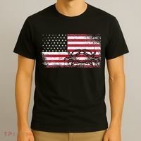 Crab Fisherman American Flag 4th of July Crabbing T-Shirt thumb 3