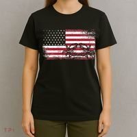 Crab Fisherman American Flag 4th of July Crabbing T-Shirt thumb 4