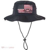 Crab Fisherman American Flag 4th of July Crabbing Bucket Hat thumb 0