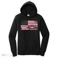Crab Fisherman American Flag 4th of July Crabbing Women's Hoodie thumb 0